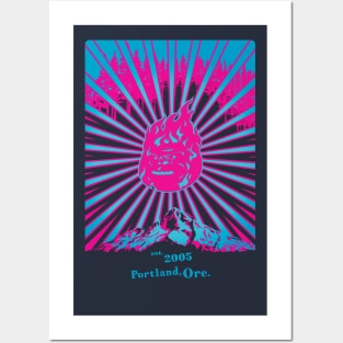 Retroposter (Pink&Blue) Posters and Art